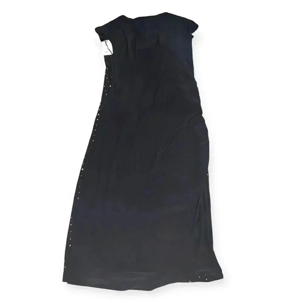 Ronni Nicole rhinestone cowl neck dress
